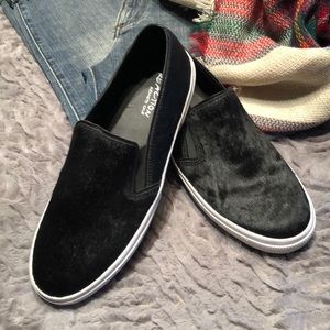Reaction By Kenneth Cole Hair-Calf slip on sneakers